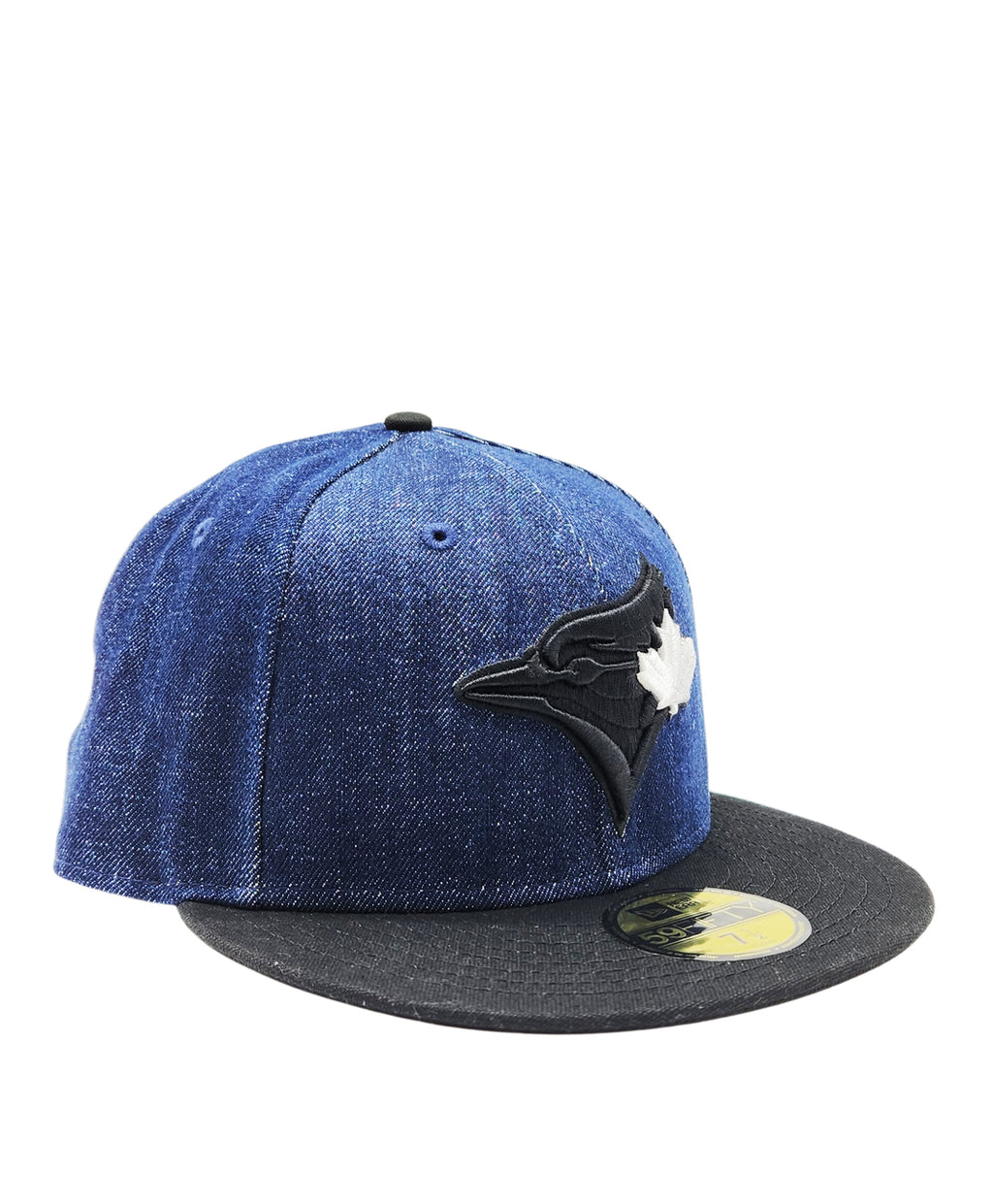 NEW ERA 59FIFTY TORONTO BLUE JAYS DENIM BLUE/BLACK FITTED HAT