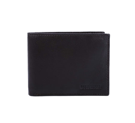 STEVE MADDEN MEN'S SLIMFOLD TRAVEL WALLET (BLACK)