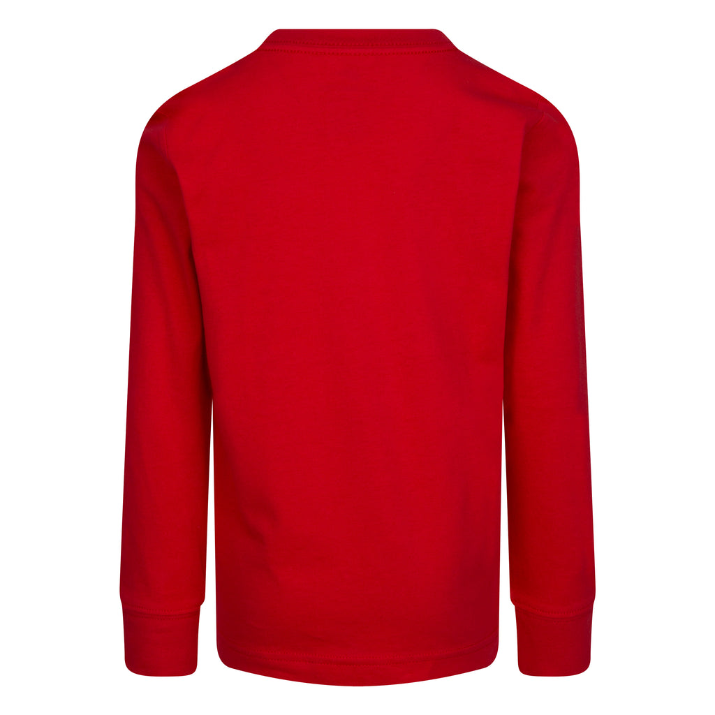 NIKE KIDS' LONG SLEEVE EMBRO FUTURA TEE (RED)