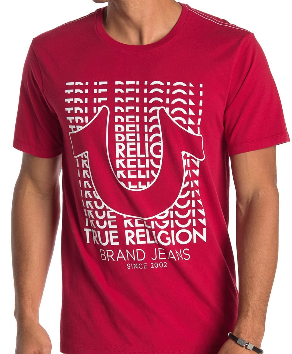 TRUE RELIGION ALL OVER LOGO TEE