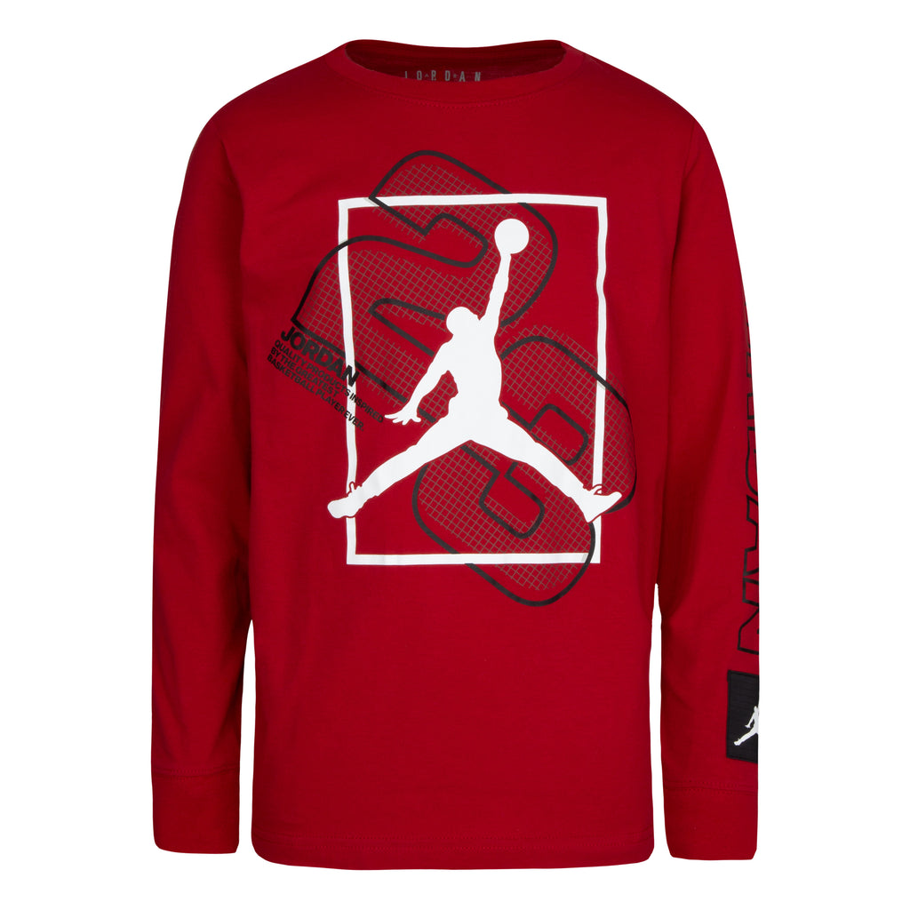 JORDAN LONG SLEEVES GRAPHIC KIDS TEE (95A748)