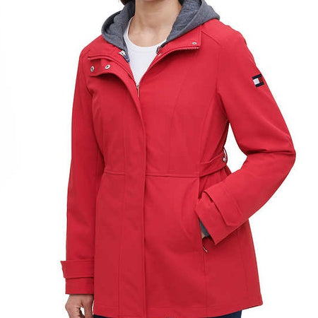 TOMMY HILFIGER WOMEN'S SOFTSHELL JACKET RED