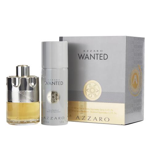 AZZARO WANTED COLOGNE TRAVEL SET FOR MEN