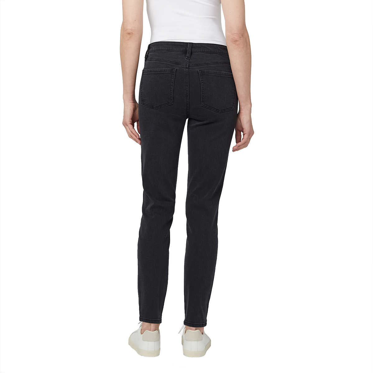 BUFFALO WOMEN'S HIGH RISE SOFT STRETCH DENIM (WASHED BLACK)