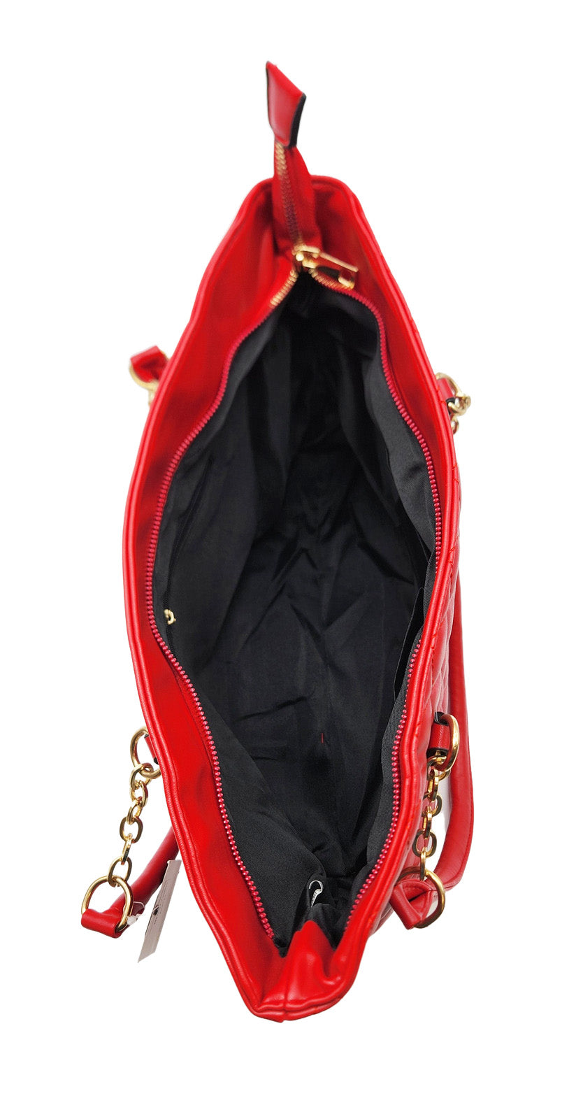 BEVERLY HILLS WOMEN'S RED FANCY HAND BAG