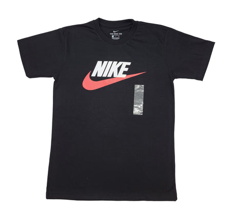 NIKE MEN'S HOMME T-SHIRT (BLACK-RED)