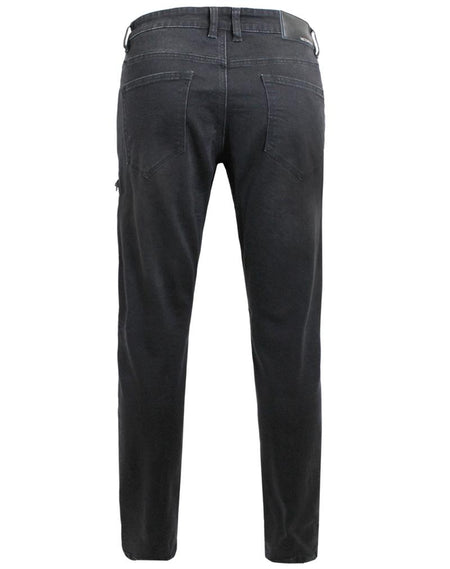 VICTORIOUS MOTO CARGO BLACK DENIM JEANS