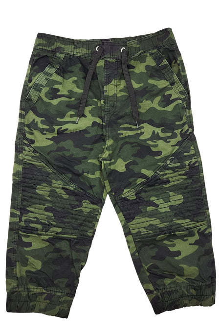 PLOREO MEN'S STRETCH BIKER SHORTS (CAMO GREEN)