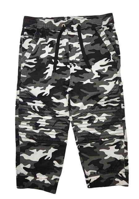 PLOREO MEN'S STRETCH BIKER SHORTS (CAMO WHITE)