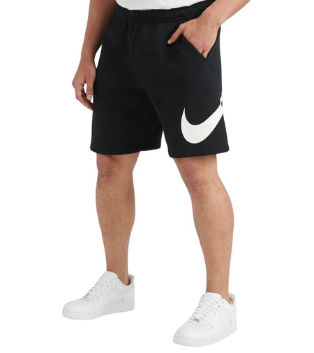 NIKE STANDARD FIT FLEECE SHORTS (BLACK)