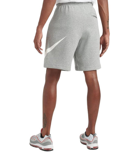 NIKE STANDARD FIT FLEECE SHORTS (HEATHER GREY)