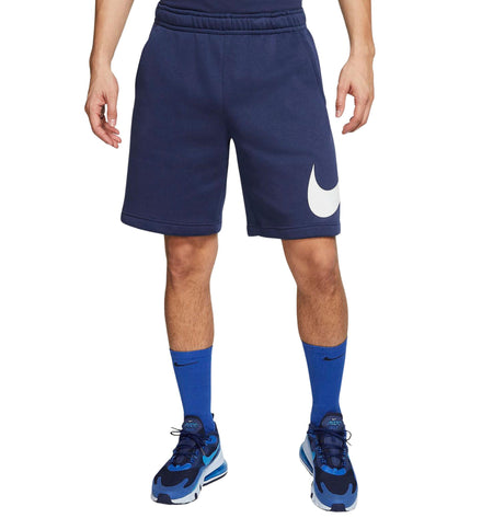 NIKE STANDARD FIT FLEECE SHORTS (NAVY)