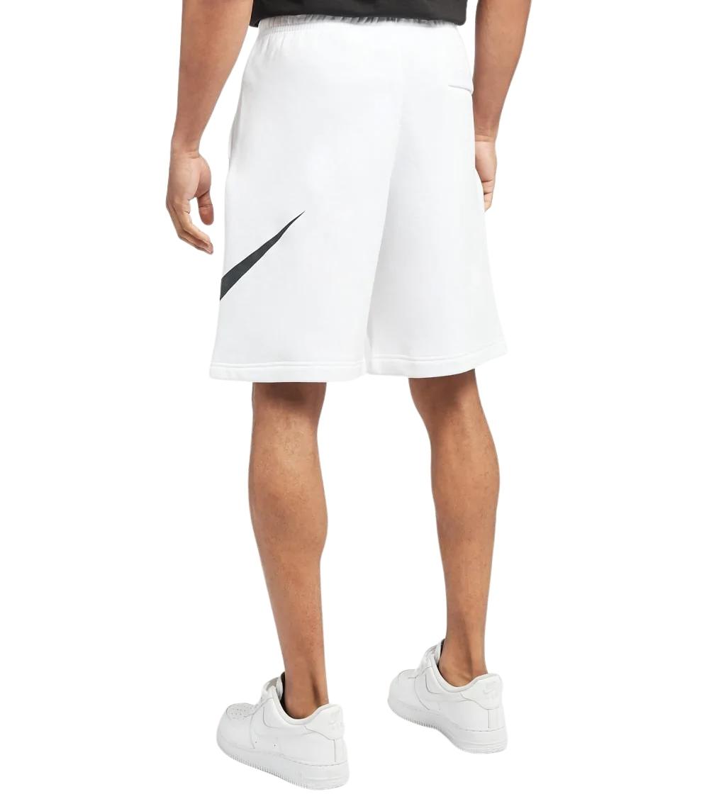 NIKE STANDARD FIT FLEECE SHORTS (WHITE)