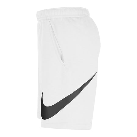 NIKE STANDARD FIT FLEECE SHORTS (WHITE)