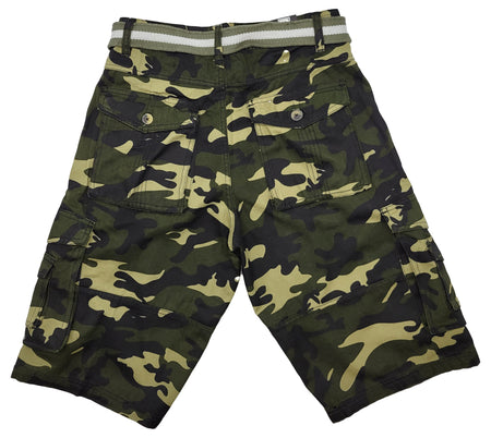 PLOREO CARGO BELTED SHORTS (CAMO)