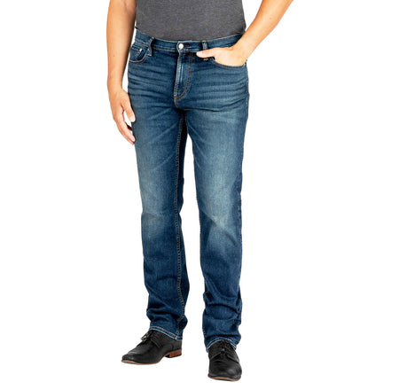 MEN'S CALVIN KLEIN STRAIGHT FIT JEANS (DARK BLUE)