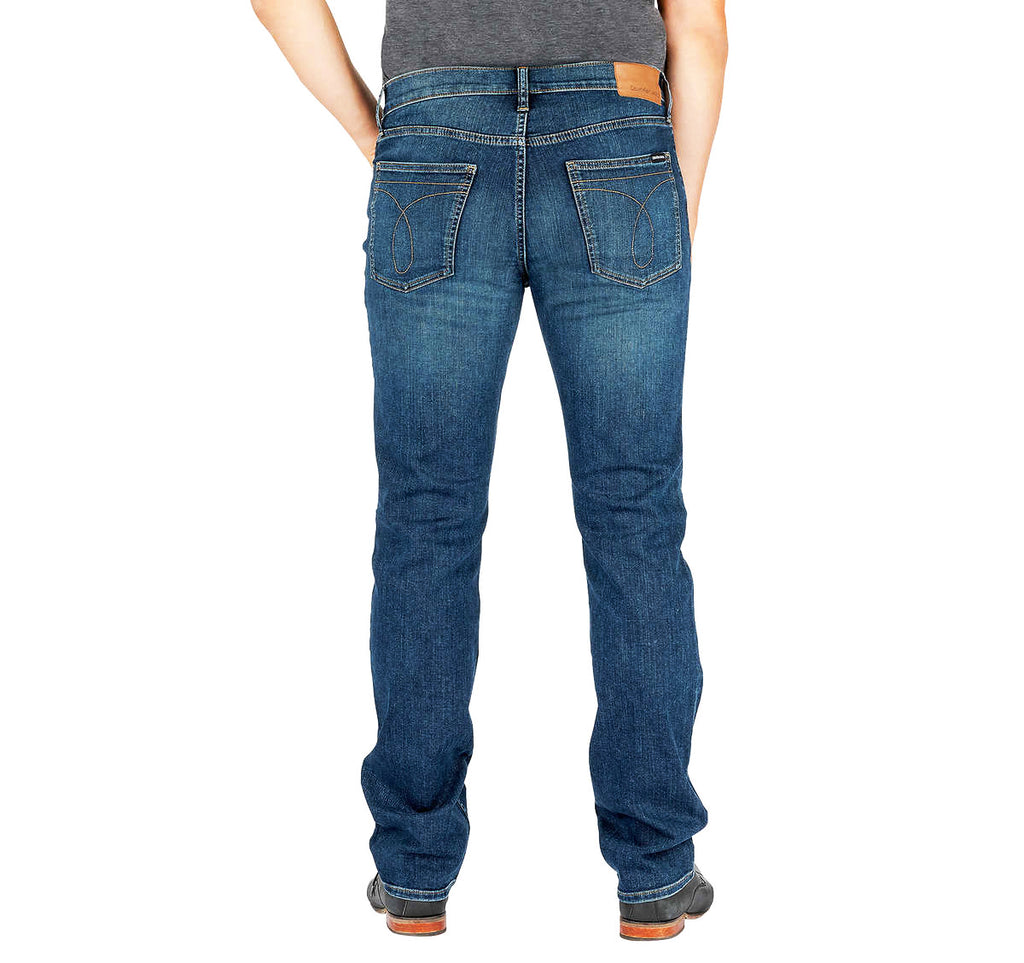 MEN'S CALVIN KLEIN STRAIGHT FIT JEANS (DARK BLUE)