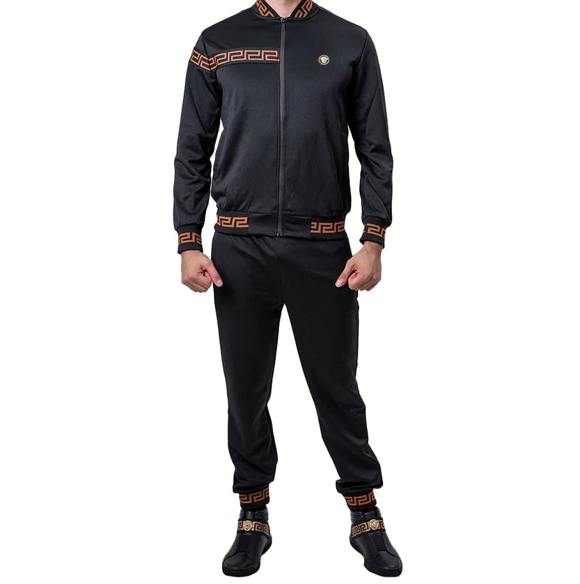 MODERNO 2-PIECE FANCY TRACKSET (BLACK MJSE-2202)