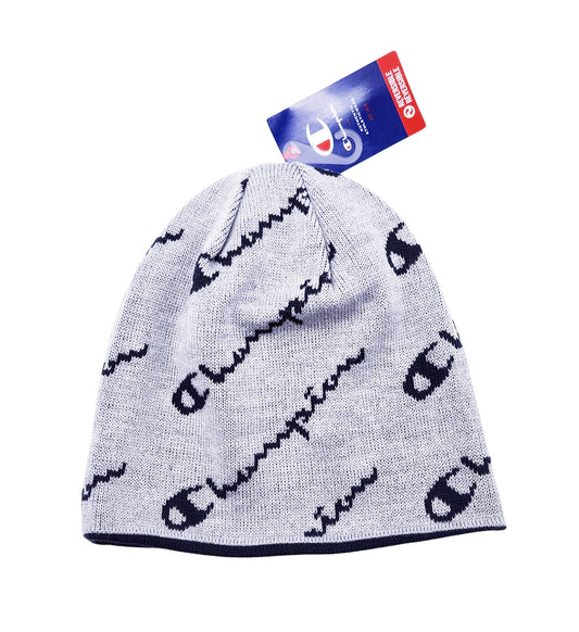 CHAMPION REVERSIBLE GREY & NAVY BEANIE