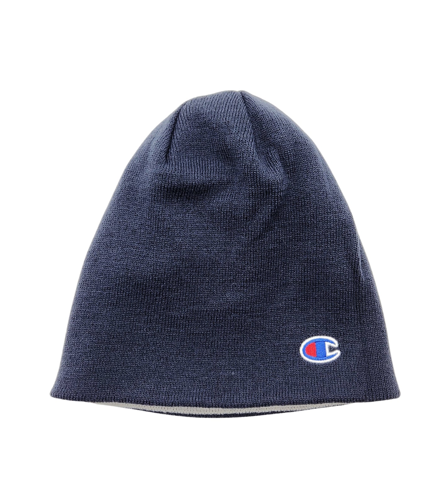 CHAMPION REVERSIBLE GREY & NAVY BEANIE
