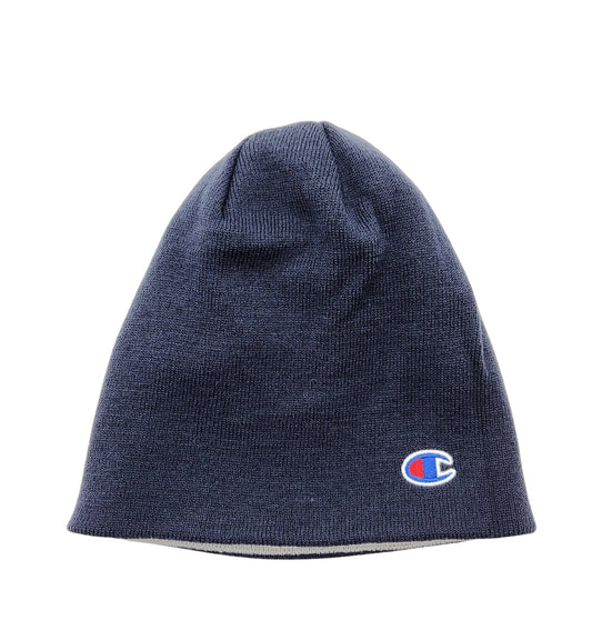 CHAMPION REVERSIBLE GREY & NAVY BEANIE