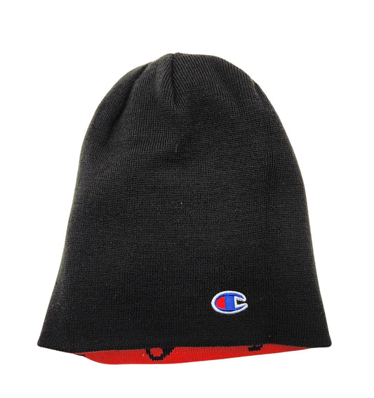 CHAMPION REVERSIBLE RED & BLACK BEANIE