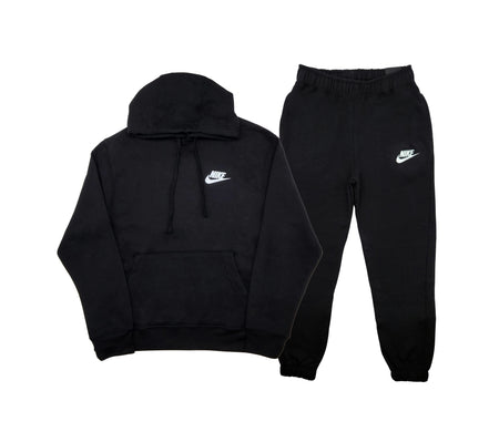 NIKE 2 PIECE SWOOSH LOGO TRACKSET (BLACK)