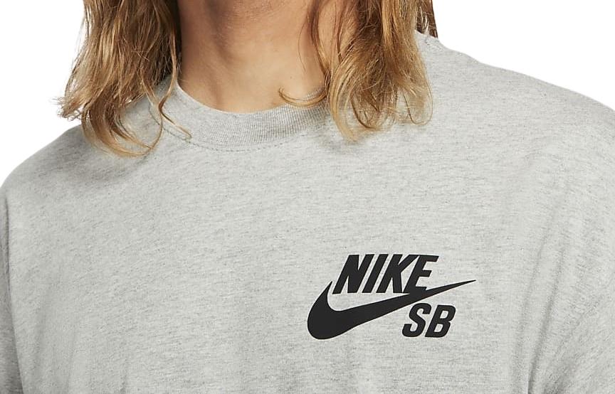 NIKE SB MEN'S SKATE T-SHIRT (GREY)