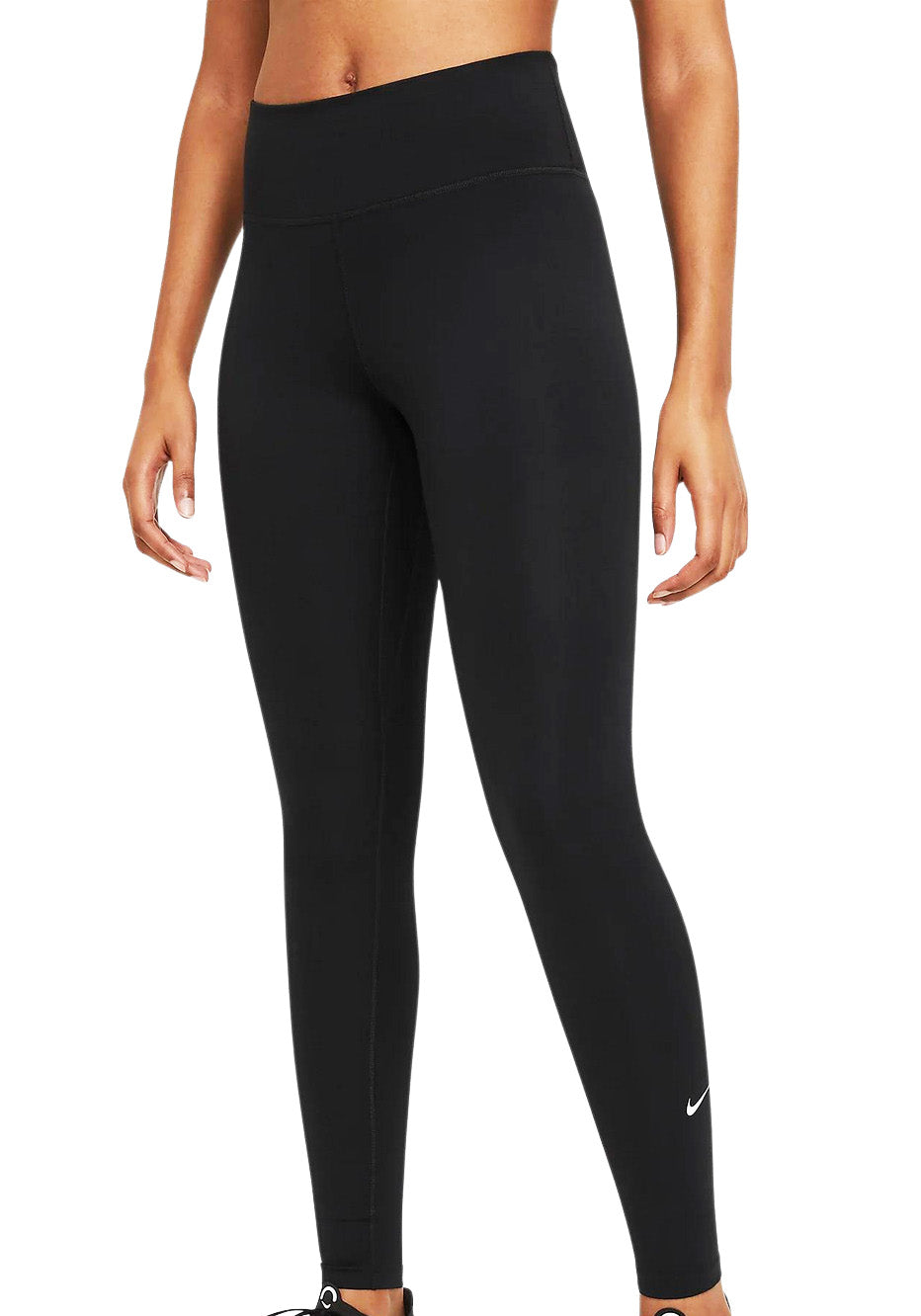 NIKE ONE WOMEN'S DRI-FIT MID RISE LEGGINGS (BLACK)