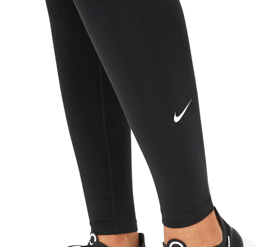NIKE ONE WOMEN'S DRI-FIT MID RISE LEGGINGS (BLACK)