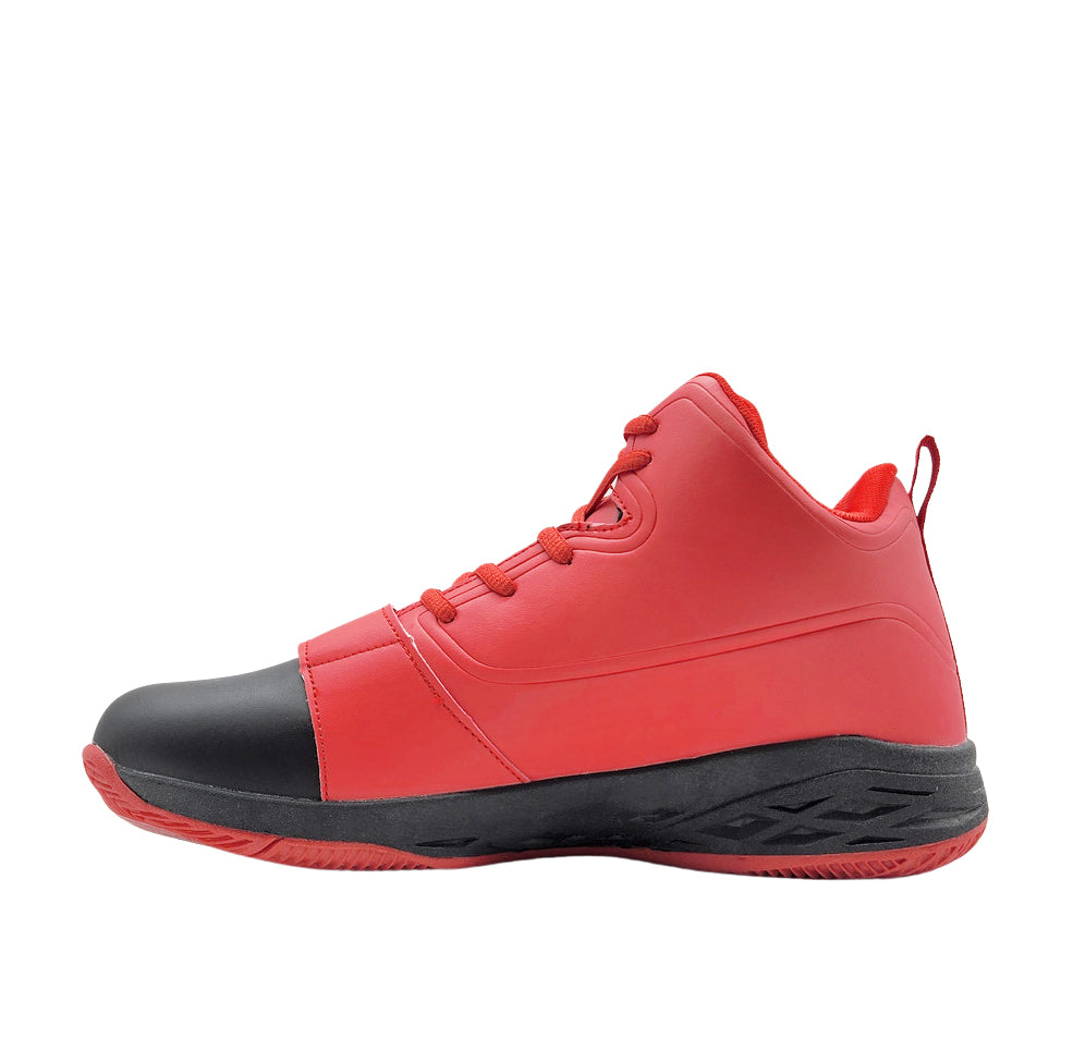 MEN'S D SIGN LOGO HIGH TOP RED/BLACK SHOES