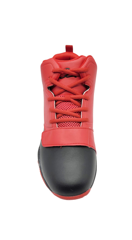 MEN'S D SIGN LOGO HIGH TOP RED/BLACK SHOES