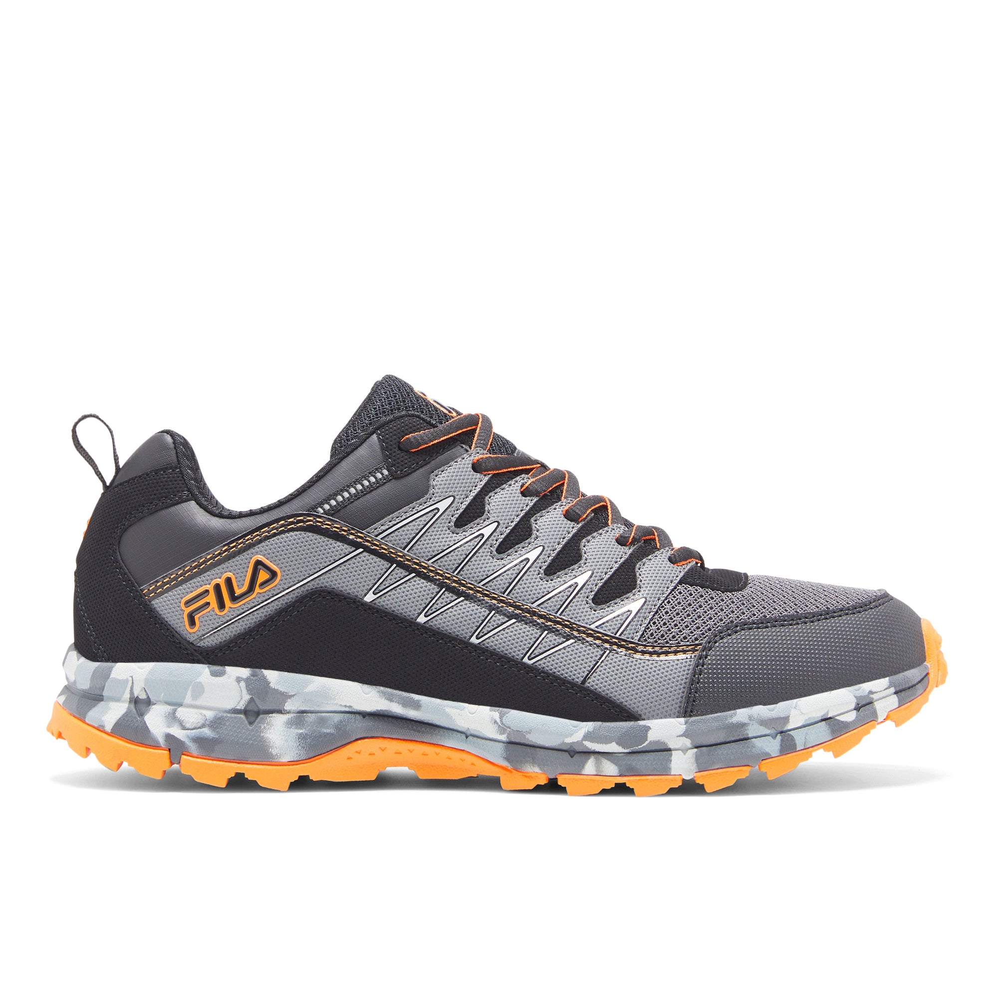 FILA EVERGRAND MEN'S SHOES (GREY/ORANGE)