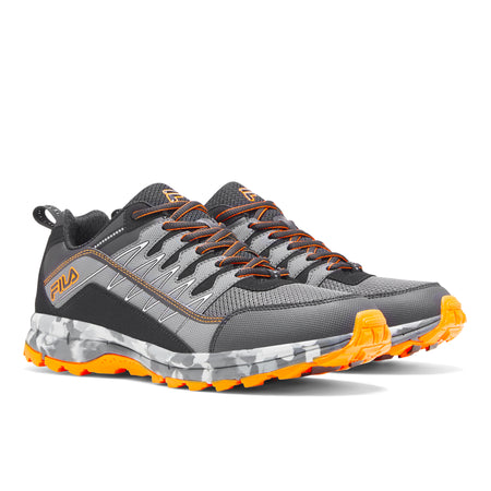 FILA EVERGRAND MEN'S SHOES (GREY/ORANGE)