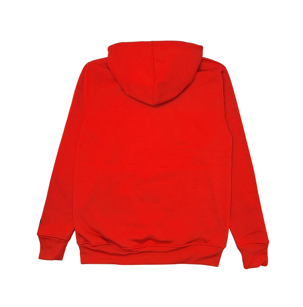 BLEECKER & MERCER MEN'S BEAR GRAPHIC FLEECE HOODIE (RED)