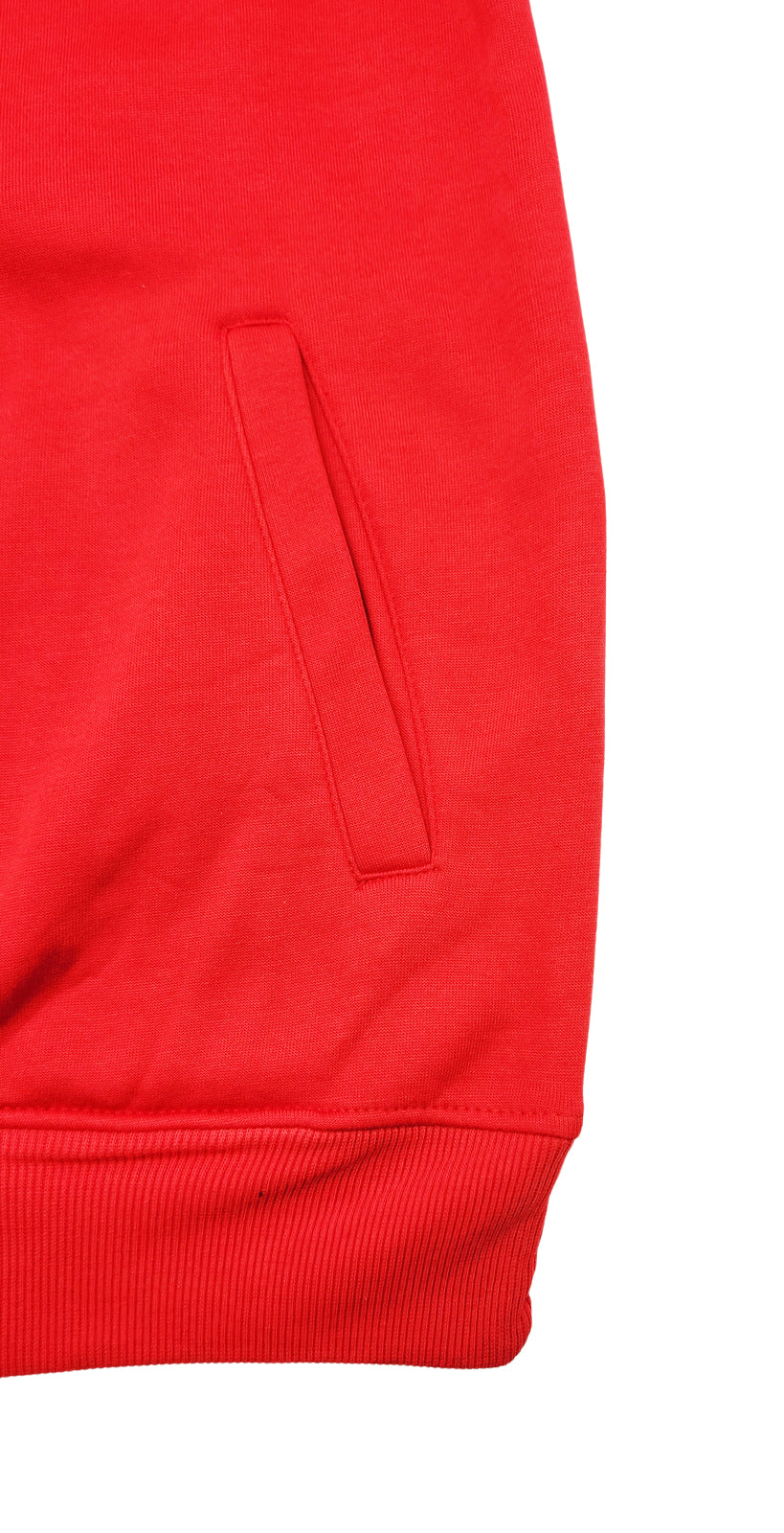 BLEECKER & MERCER MEN'S BEAR GRAPHIC FLEECE HOODIE (RED)