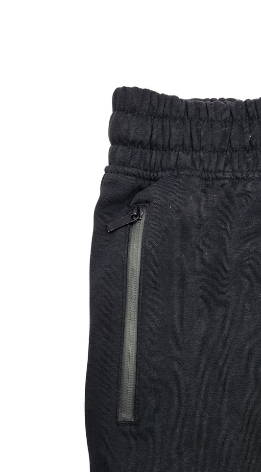 PLOREO MEN'S CARGO FLEECE JOGGERS (BLACK)