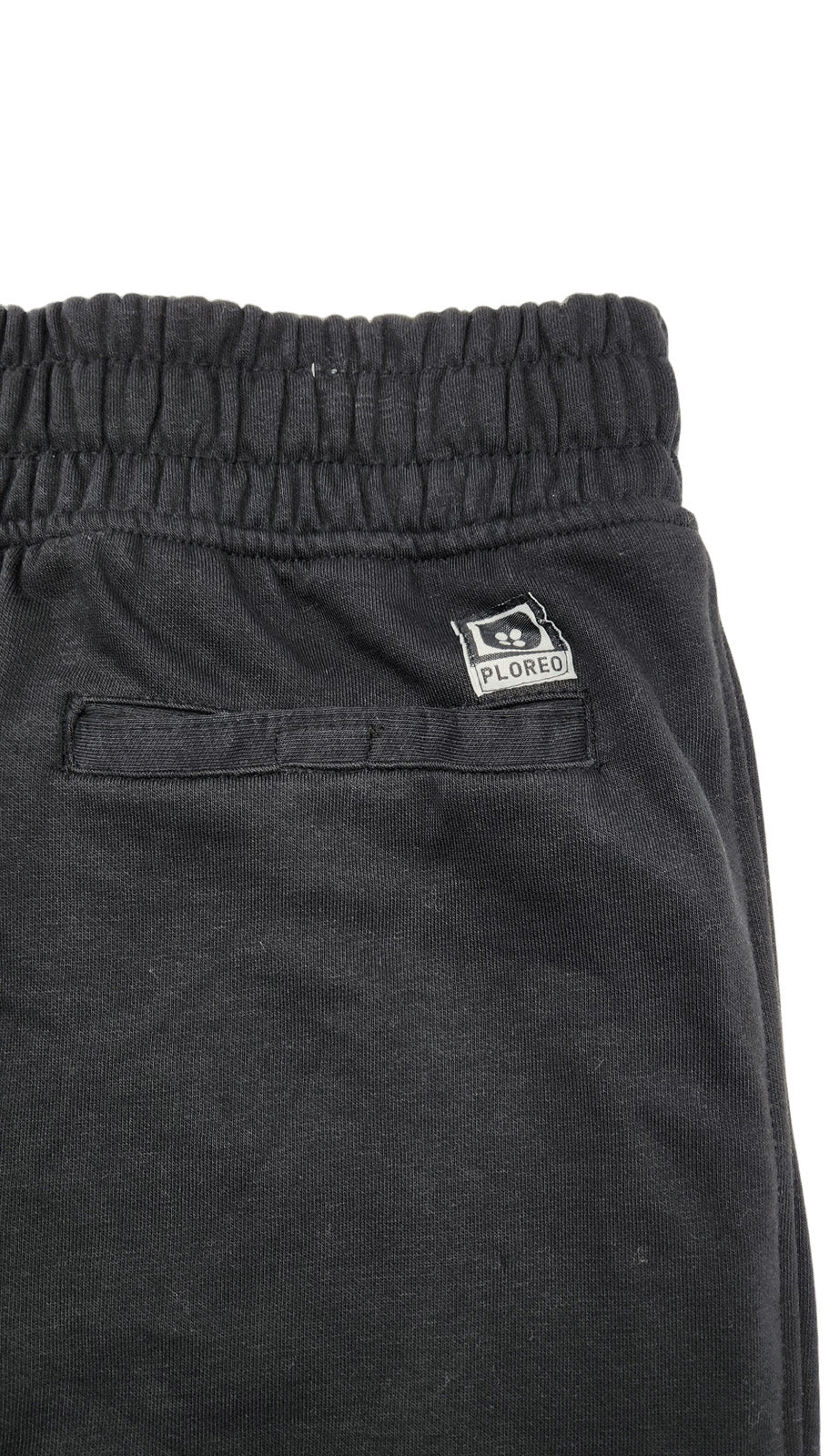 PLOREO MEN'S CARGO FLEECE JOGGERS (BLACK)