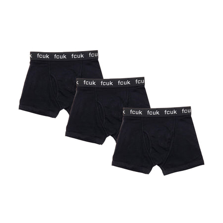 FRENCH CONNECTION BOXERS PACK (BLACK)