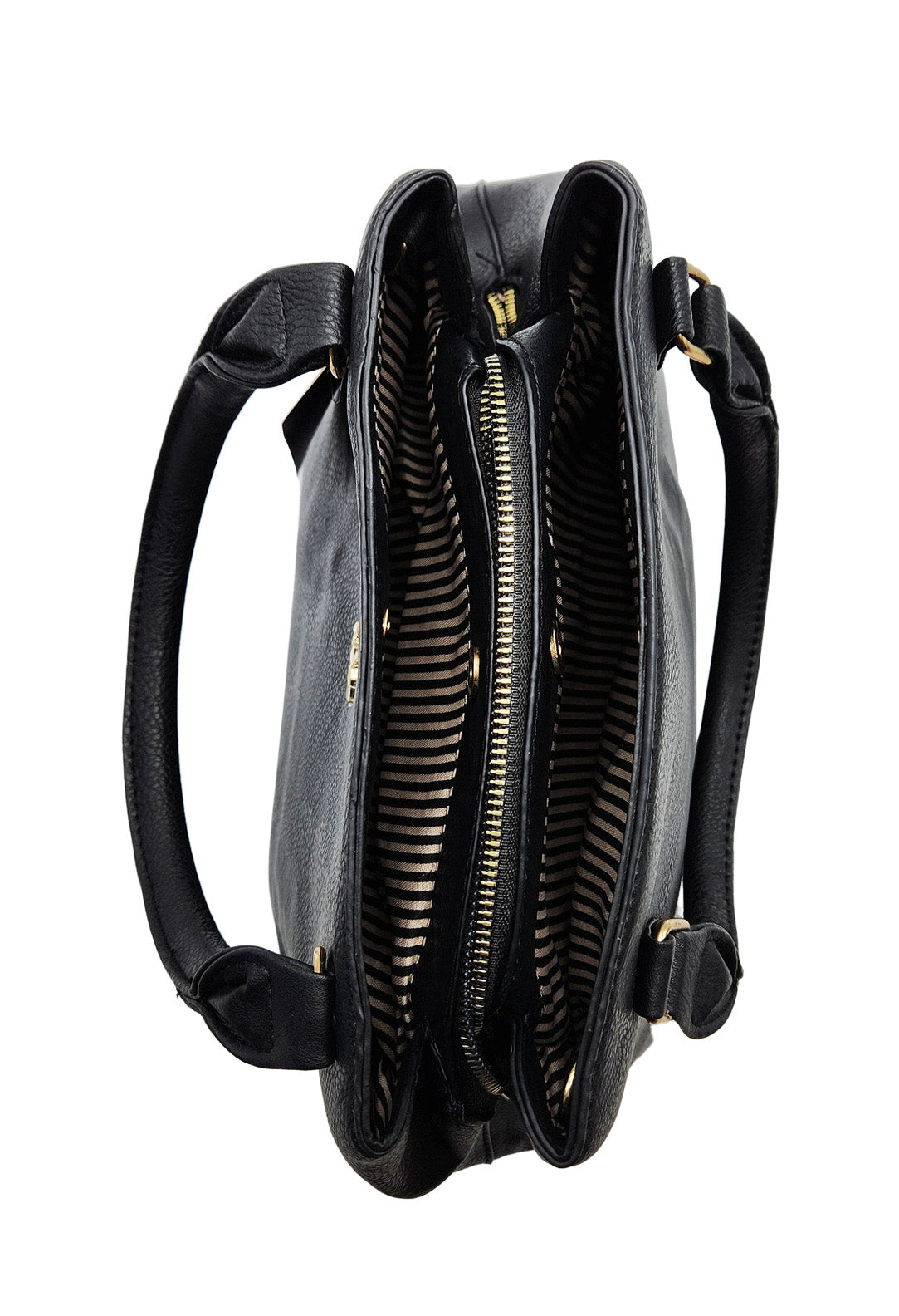 GLORIA VANDERBILT WOMEN'S BLACK FANCY HAND BAG