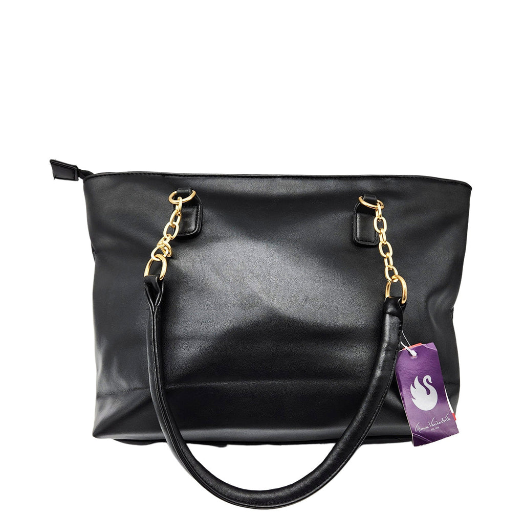 GLORIA VANDERBILT WOMEN'S BLACK FANCY HAND BAG