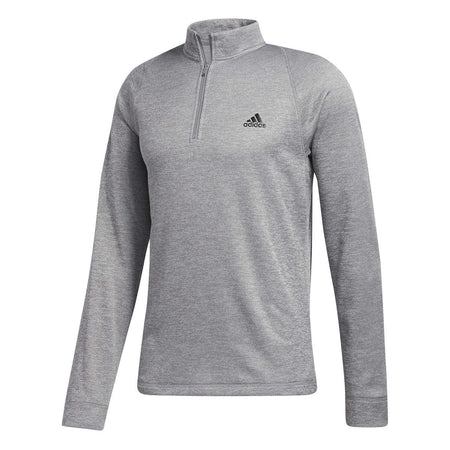 ADIDAS MEN'S ¼ ZIP LONG SLEEVE SHIRT (GREY)