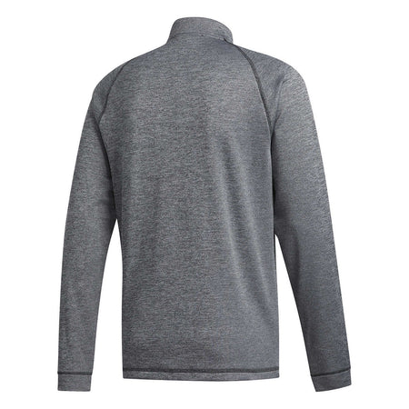 ADIDAS MEN'S ¼ ZIP LONG SLEEVE SHIRT (CHARCOAL BLACK)