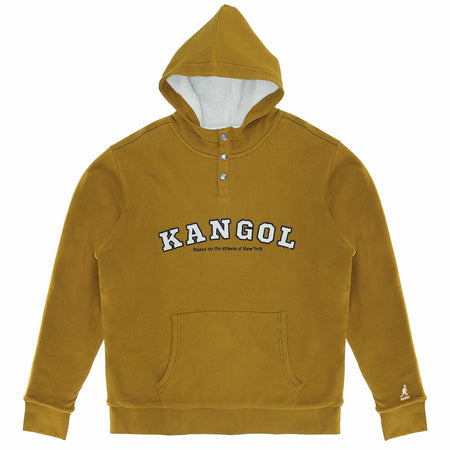 KANGOL WORKWEAR SHERFA WAFFLE HOODIE (BROWN)