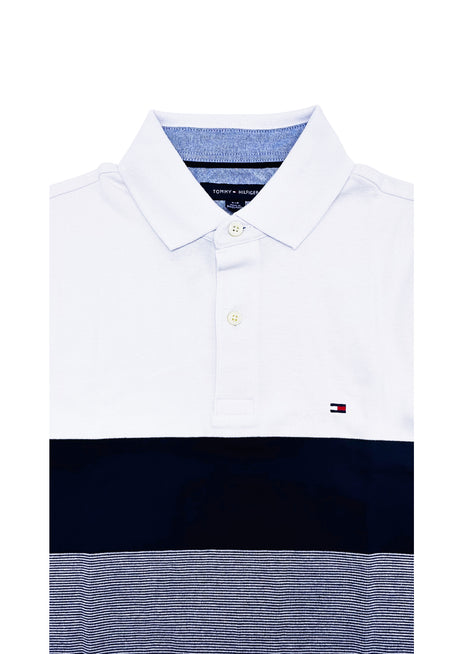 MEN'S TOMMY HILFIGER SHORT SLEEVE POLO TSHIRT (WHITE)