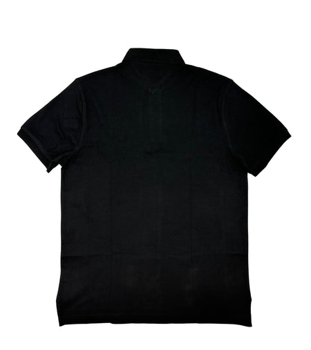 MEN'S TOMMY HILFIGER SHORT SLEEVE POLO TSHIRT (BLACK)