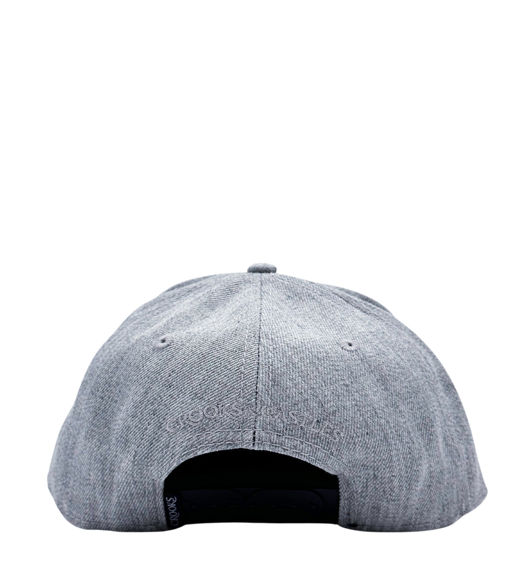 MEN'S CROOKS & CASTLE WOVEN SNAPBACK HAT (GREY)