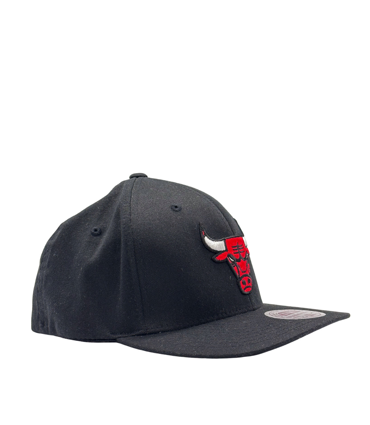 MEN'S MITCHELL & NESS CHICAGO BULLS RED/BLACK STRETCH FIT HAT