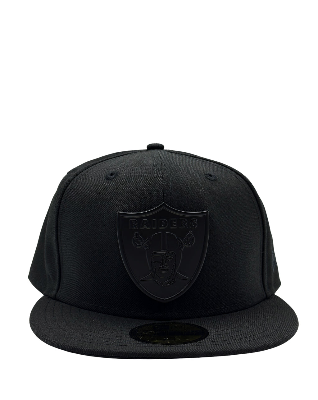 MEN'S NEW ERA 59FIFTY LAS VEGAS RAIDERS BLACK METAL BADGE FITTED HAT