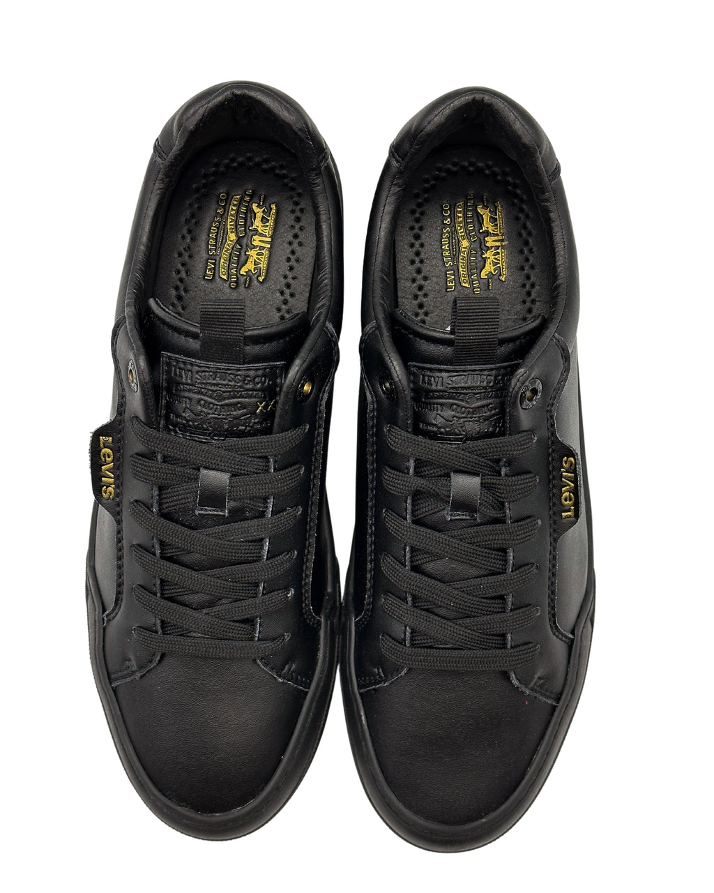 LEVI'S 521 XX ESSENTIAL LO LEATHER MEN SNEAKERS (BLACK)